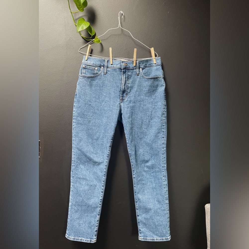 Madewell mid rise vintage jeans.